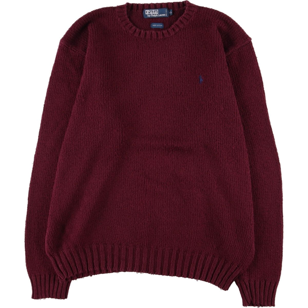 古着 ラルフローレン Ralph Lauren POLO by Ralph Lauren コットンニットセーター メンズL /eaa373039 【中古】/eaa373039