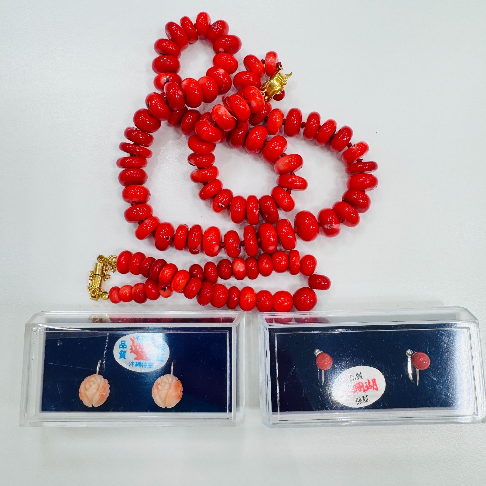 珊瑚アクセサリーまとめ/ネックレス/ブローチ/指輪/チャーム/サンゴ