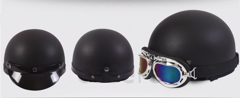 新作登場，限定セール 半帽 ヘルメットバイク レトロハーレー ハーフ