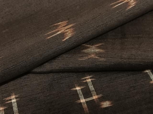 平和屋着物○国指定重要無形文化財 本場久米島紬 手織 飛鳥文 正絹