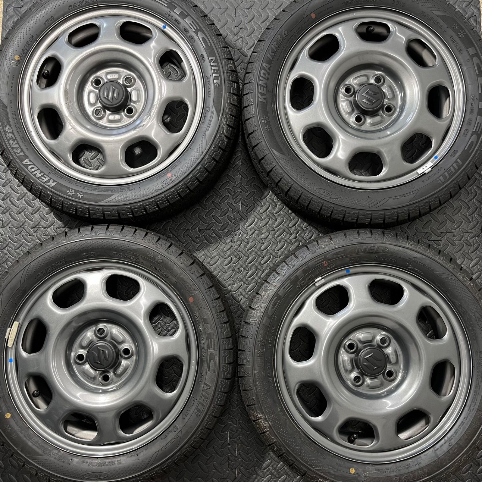 21年 165 60R15 ケンダ アイステックネオ スズキ MR31S ハスラー スタッドレスタイヤ 冬タイヤ