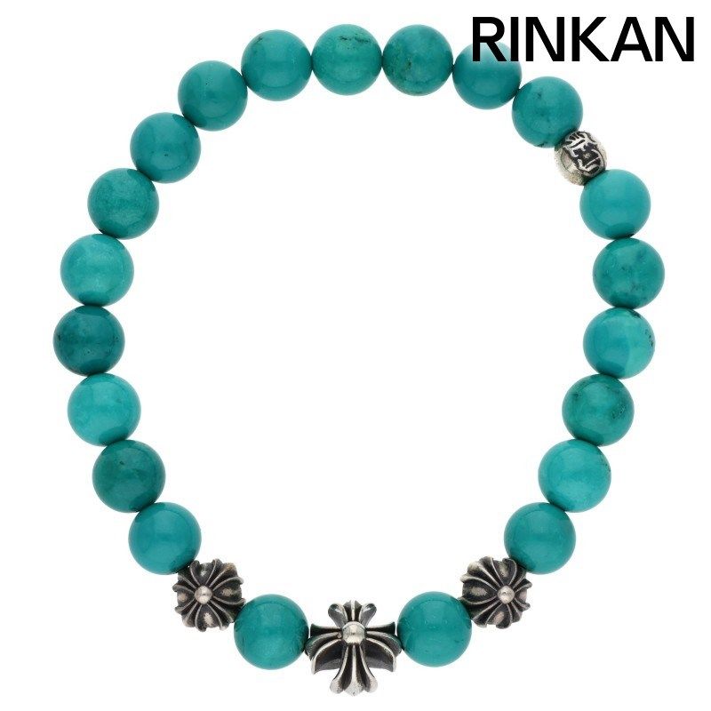 クロムハーツ 8mm BEAD|8mmビーズブレス BEAD13ターコイズ8mmビーズブレスレット メンズ