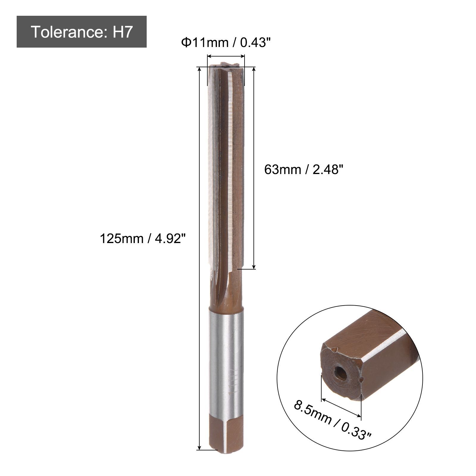 POPVDAHG(小さな店) HSS リーマーチャッキング加工ツールスパイラルフルートコバルト切断 H7 シャンク直径 2 ミリメー 1個 3-20mm  HSS-CO コバルト チャッキング マシン リーマー TiAN メッキ H7 スパイラル ヘリカル ストレート 1個 3-20mm HSS-CO  コバルトチャッキング ... HSS加工工具 スパイラルフルートリーマ 切削 H7 ストレートシャンク 直径2mm-20mm(20mm)