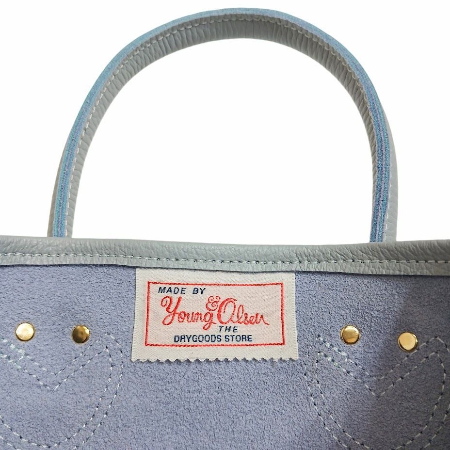 20 美品 YOUNG&OLSEN ヤングアンドオルセン EMBOSSED LEATHER TOTE S D