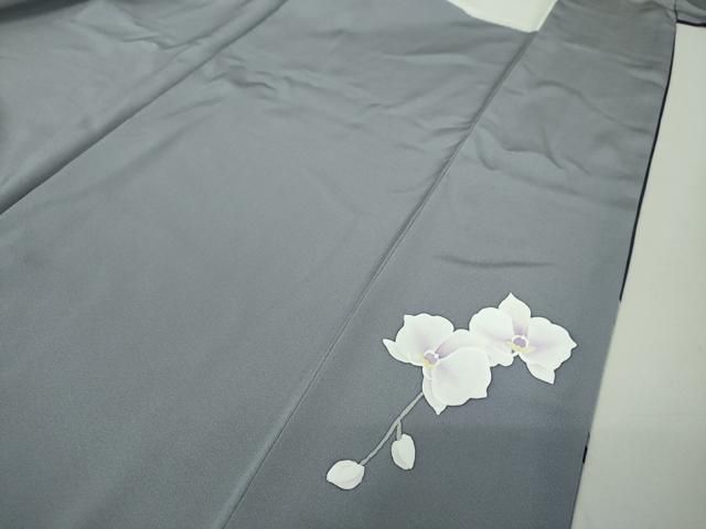 平和屋着物○色留訪問着 作家物 手描き 胡蝶蘭 正絹 逸品 DAAQ2924ps