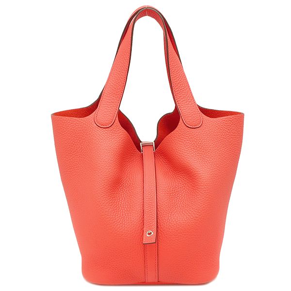 エルメス HERMES ハンドバッグ ピコタンロックMM トリヨンクレマンス ローズジャイプール シルバー金具 Z刻印 箱