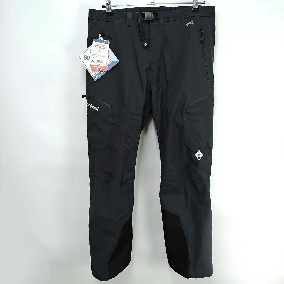 1102531新品 モンベル パウダーグライド パンツ Men's ブラック L-S