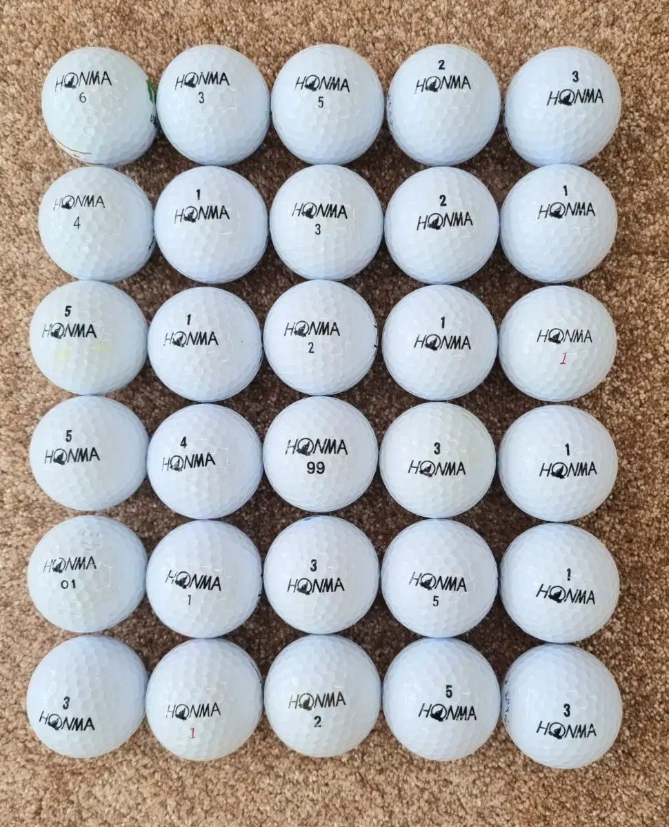 HONMA 本間ゴルフ 3 平和 A | レベル 30 犬 ゴルフボール ロストボール