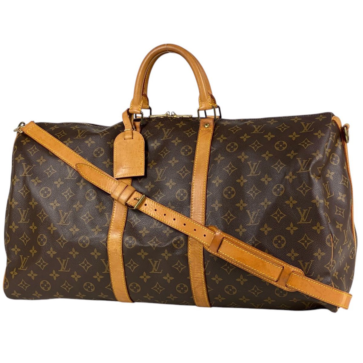 ルイ ヴィトン Louis Vuitton キーポル バンドリエール 55 旅行 出張 ボストンバッグ モノグラム ブラウン M41414 レディース