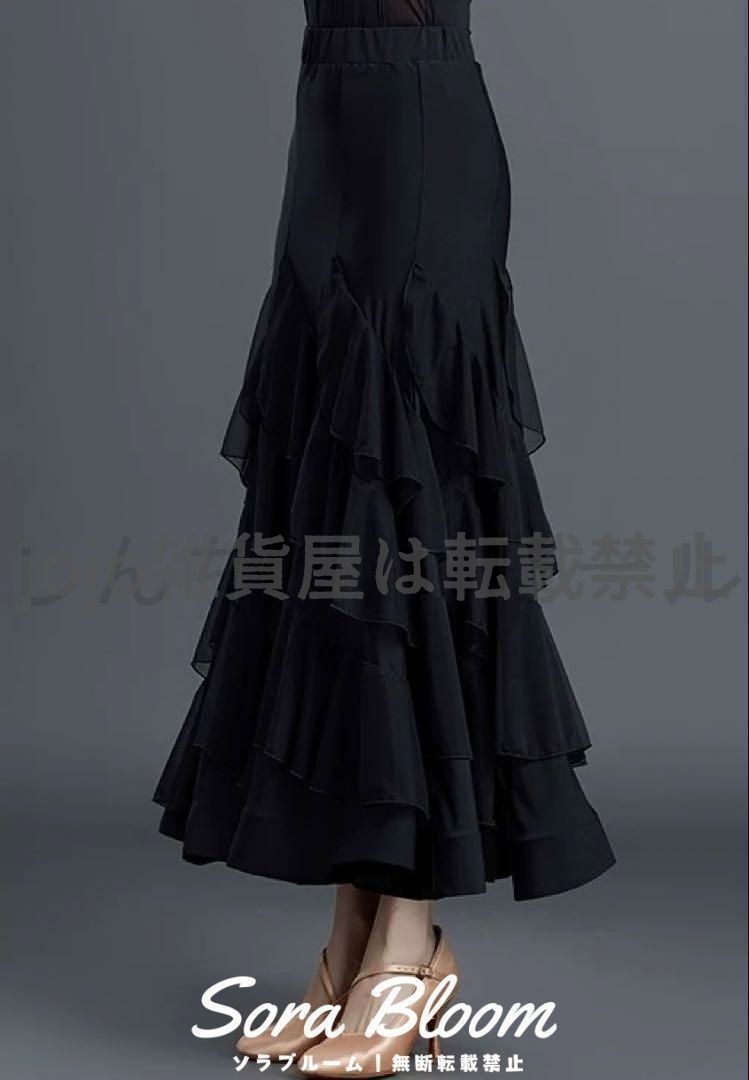 新品未使用 フリル舞うワンピース スタンダード向き練習着 後ろ