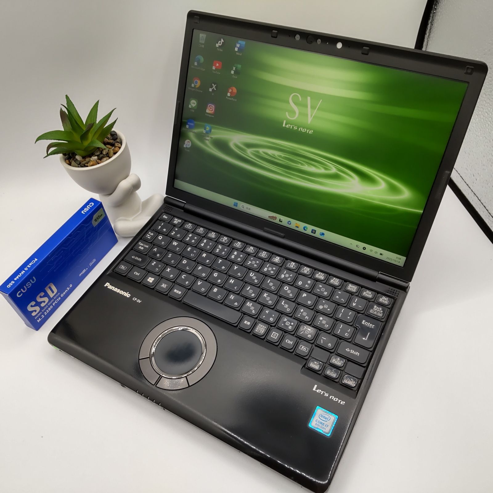 美品】パナソニック レッツノート CF-SV8 ジェットブラック i7 SSD 
