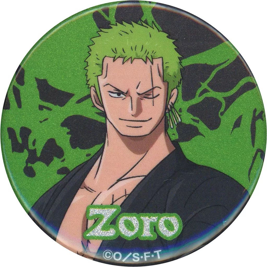 ワンピース クロスストア 缶バッジ ロロノア・ゾロ 中古】バッジ・ピンズ ロロノア・ゾロ 「ワンピース 麦わら