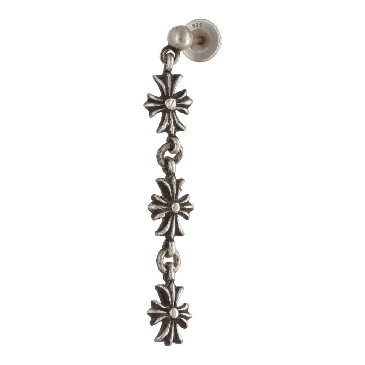 CHROME HEARTS クロムハーツ タイニーE CHプラス 3ドロップピアス SV925 シルバー 3連 クロス イヤリング 24026967 RS