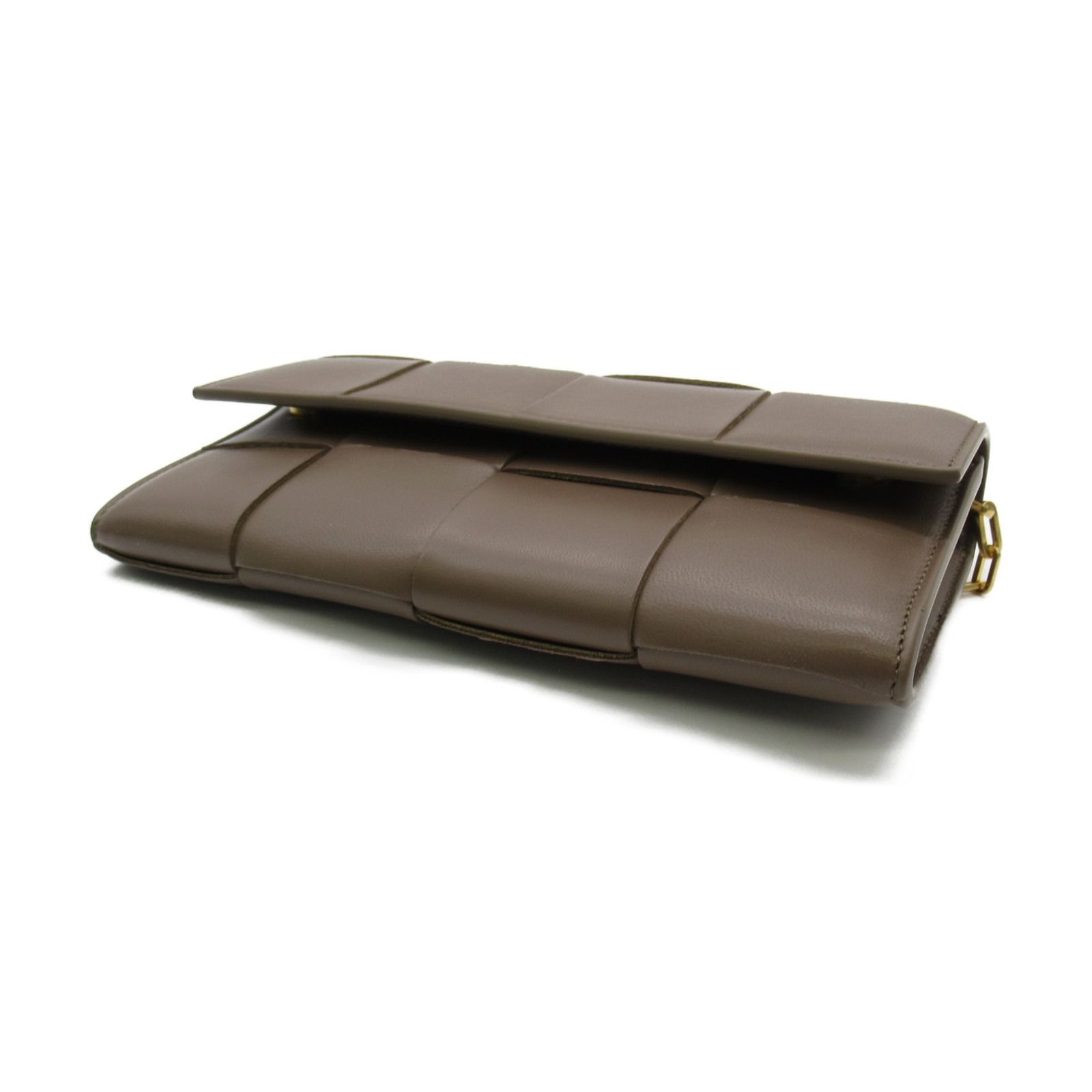 ボッテガヴェネタ チェーン ショルダーバッグ　ウォレット レザー BOTTEGA VENETA ボッテガヴェネタ チェーンウォレット