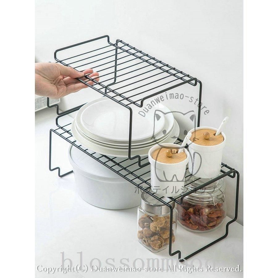 コの字ラックスチールミニサイズ 可コの字ラックキッチンスチールバスルーム用キッチン用卓上収納収納ラック省スペース収納棚
