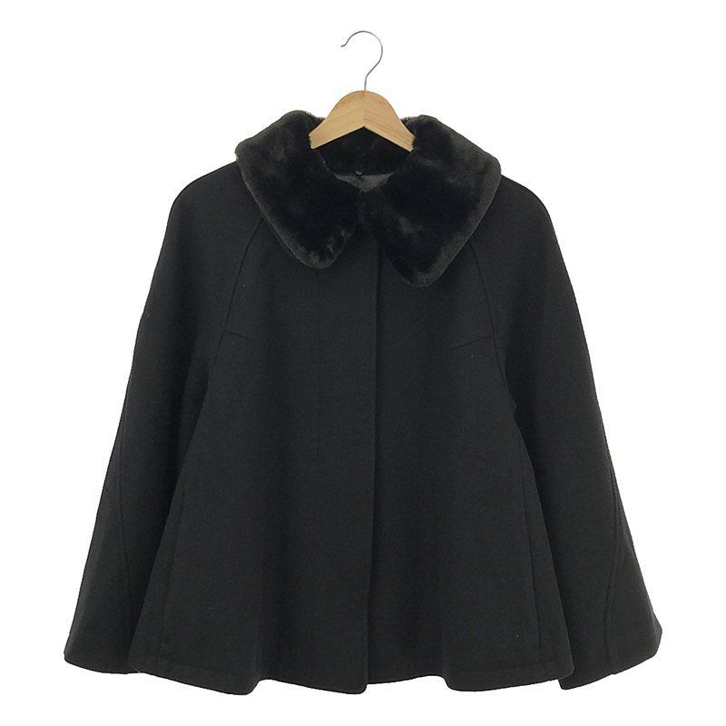 foufou / フーフー | 2021AW | fur collar half coat ファー カラーハーフ コート | 0 | レディース