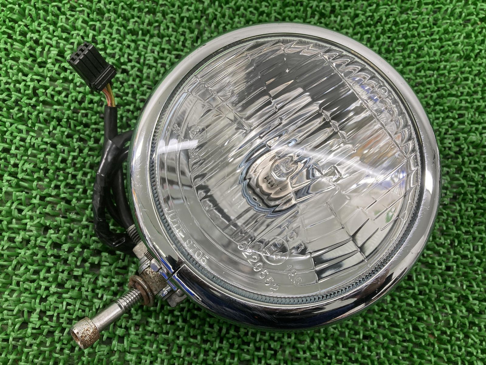 FXSTC ヘッドライト 社外 中古 バイク 部品 ハーレー ソフテイルカスタム 5.75インチ 割れ欠け無し 品薄 希少品