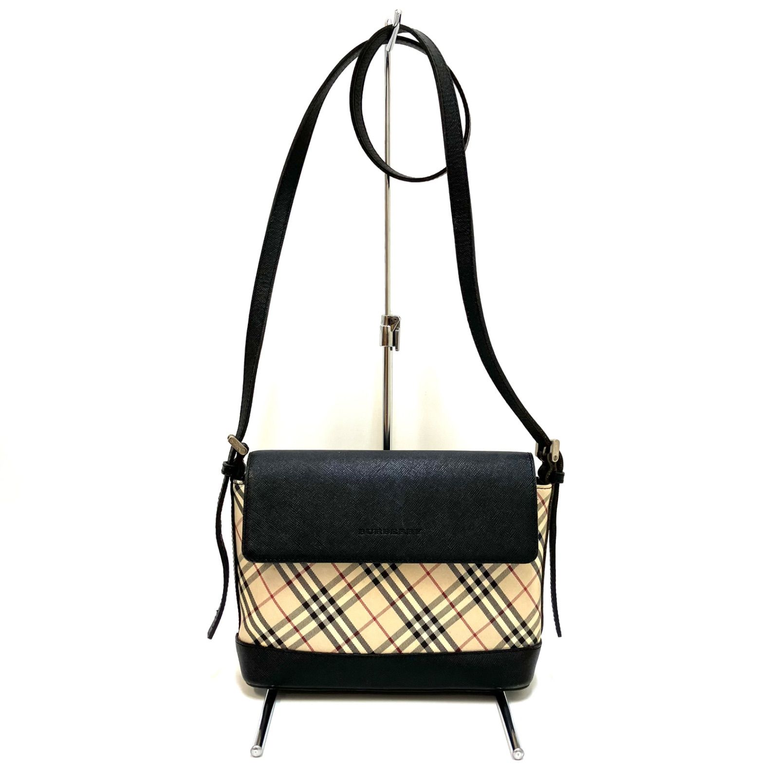 ◎特別お値下げ◎＊BURBERRY＊希少 バーバリー ショルダーバッグ ノバチェック チャック柄 中古品 ＃ - メルカリ