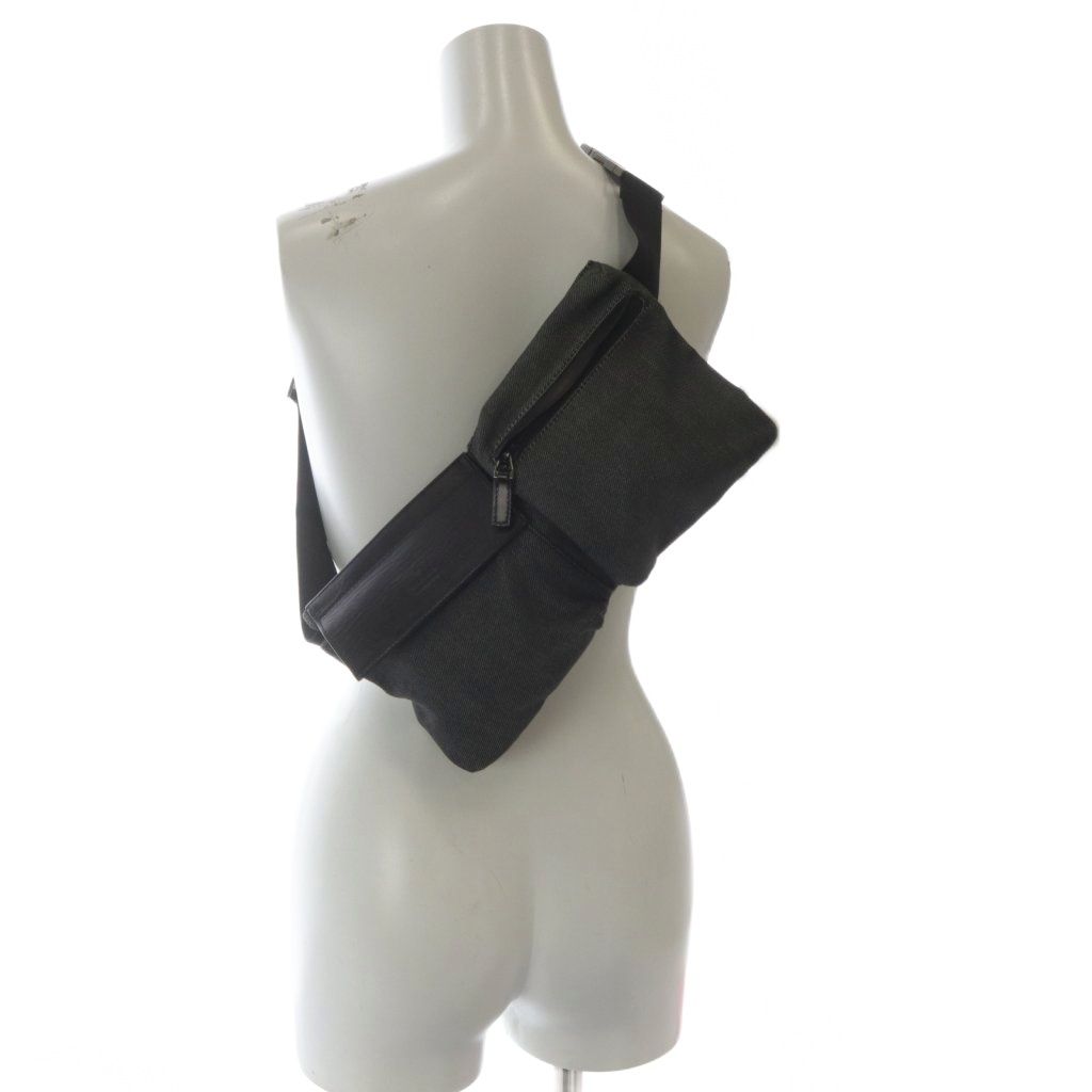 グッチ GUCCI ウエストバッグ ボディバッグ ショルダーバッグ 斜め掛け キャンバス グレー 28566 YO30 OH WWW_KARIMZIABAT_FR