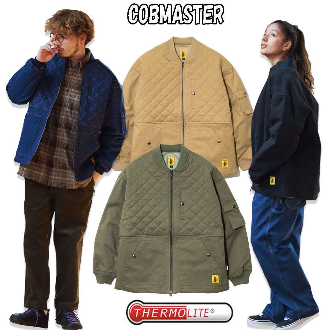 COBMASTER 【コスパやっば！】 ストレッチ ツイル & デニム パディング