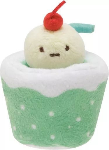 すみっコぐらし - San-X 2015 『喫茶すみっコ』名物 メロンソーダ てのりぬいぐるみ すみっコぐらし - San-X 2015 『喫茶すみっコ』名物 メロン