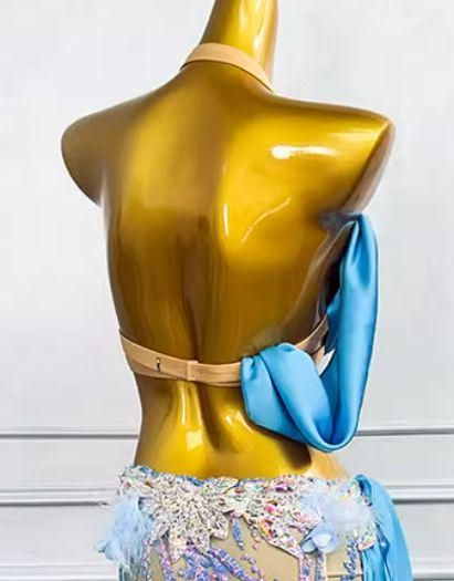 ベリーダンス オリエンタル衣装 ブルー ブラ スカート オーダーメイド 楽天市場】格安オリエンタル衣装 ブラ スカート2点セット 全2色