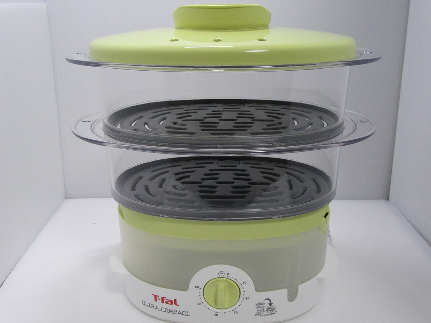 T-fal 電気蒸し器 スチームクッカー ウルトラコンパクト ライム