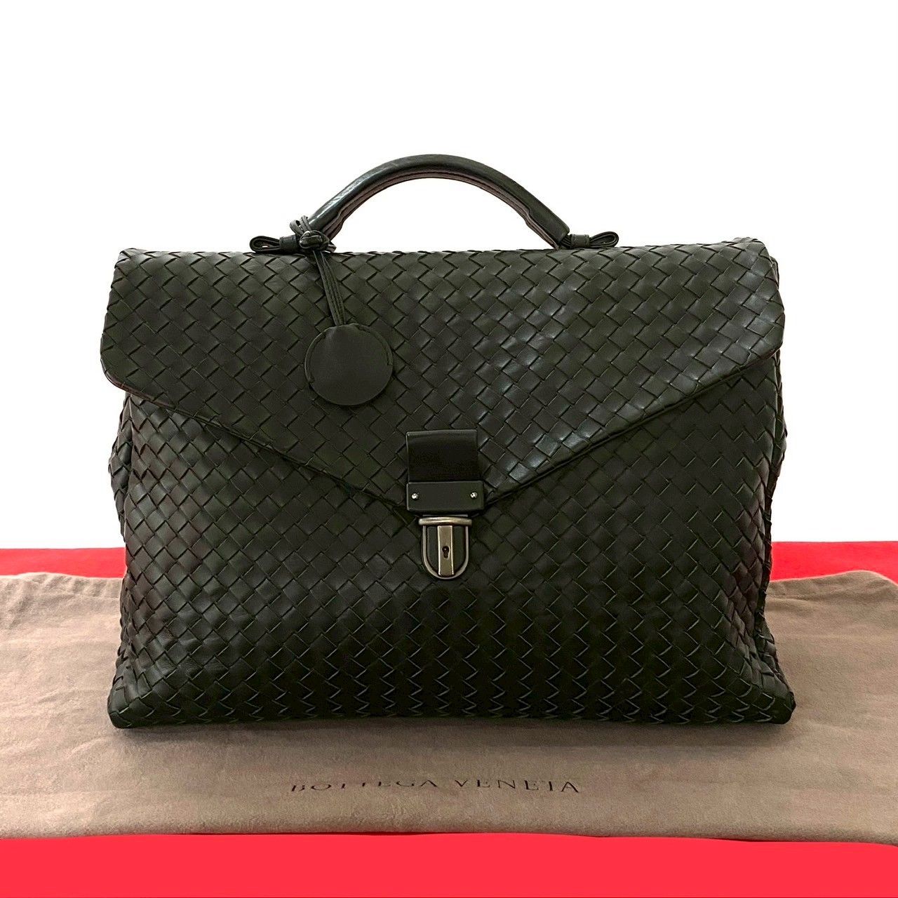 極 美品 BOTTEGA VENETA ボッテガヴェネタ イントレチャート レザー 本