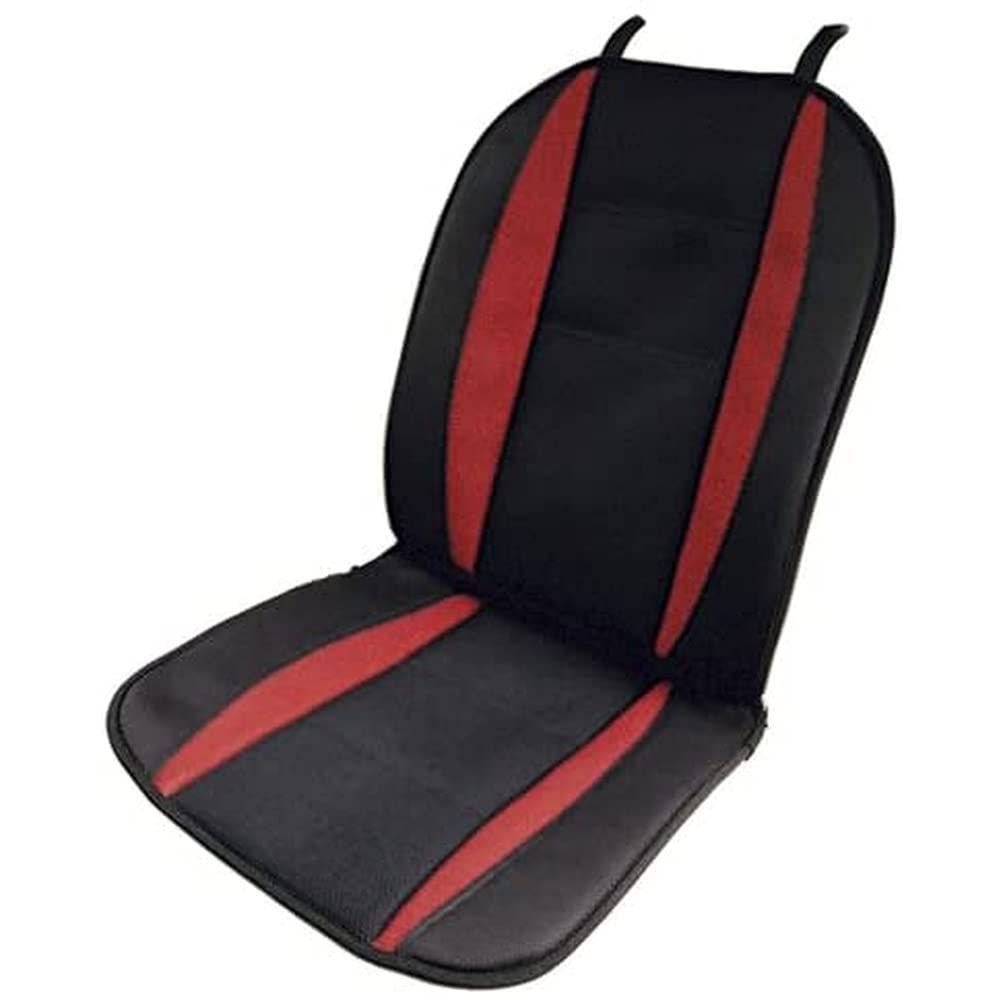 【在庫】ダブル45x95x2cm レッド ストッパー付き ダブル 軽/普通車 5273-07R デザインメッシュ シートクッション ボンフォーム(BONFORM)
