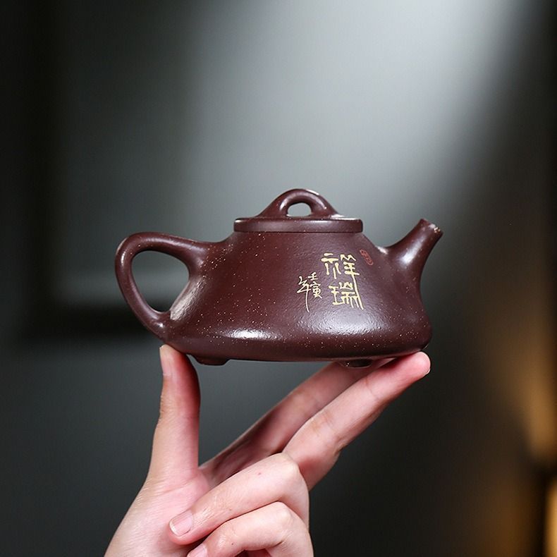 茶壷 急須 紫砂壺 ティーポット 常滑焼 紫砂茶器 唐物紫泥急須 紫砂壺急須 煎茶器 茶道具 手作り 手描き急須 極細工 朱泥紫砂 在銘 zsh212  0396 - メルカリ