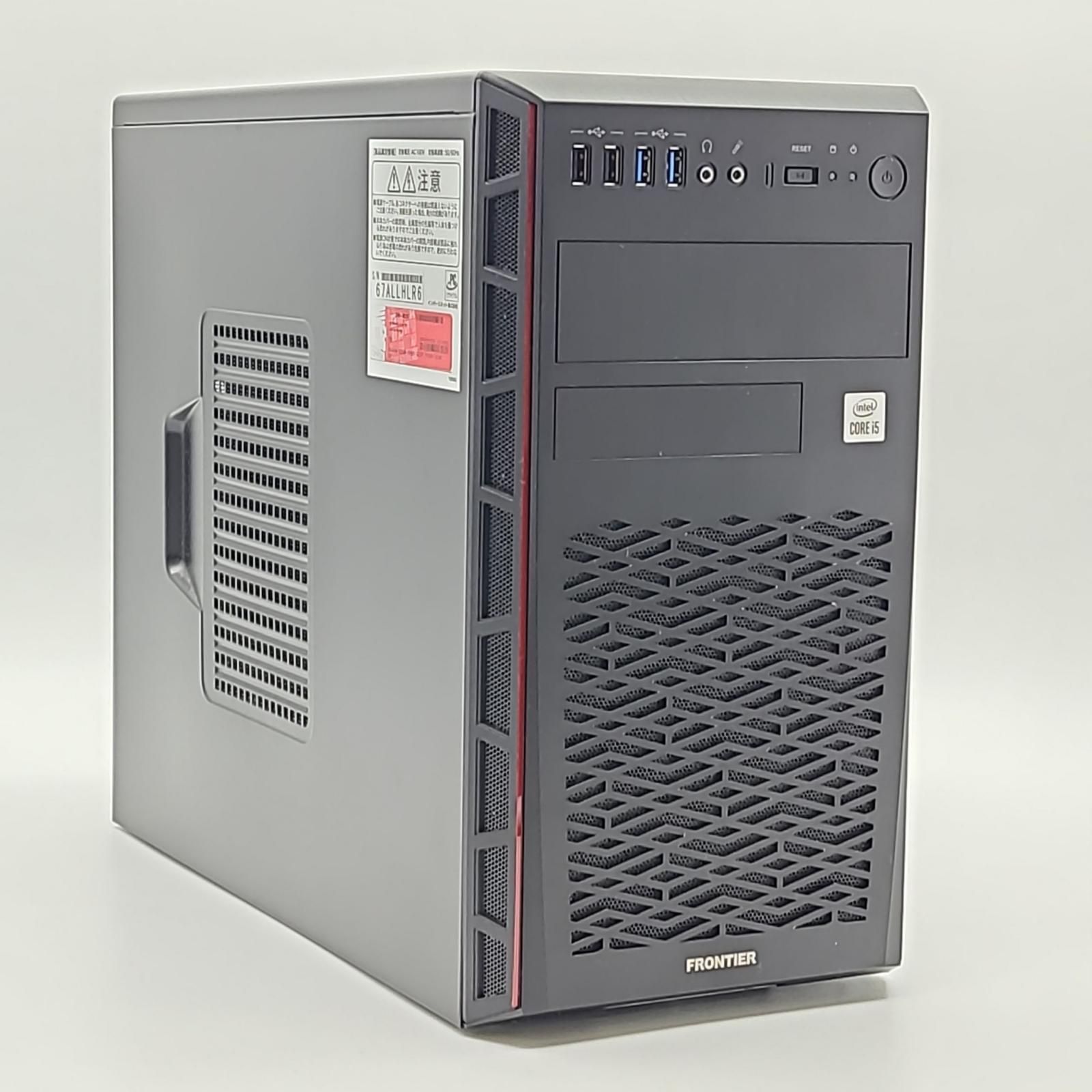 【全額返金保証】【最速発送】フロンティア ゲーミングPC /i5 10400F /16GB /1TB /RTX 3060Ti 【動作快調・ゲーム、編集可能・万能型PC】