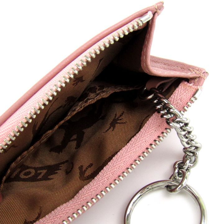 ロンシャン コインケース カードケース レザー キーリング付 ミニ財布  