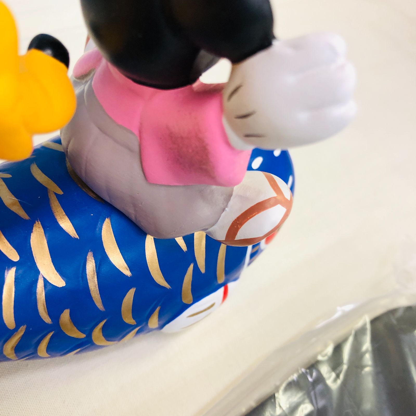 訳あり特価品】キャラクター節句人形 ミッキー＆プルート 鯉乗り