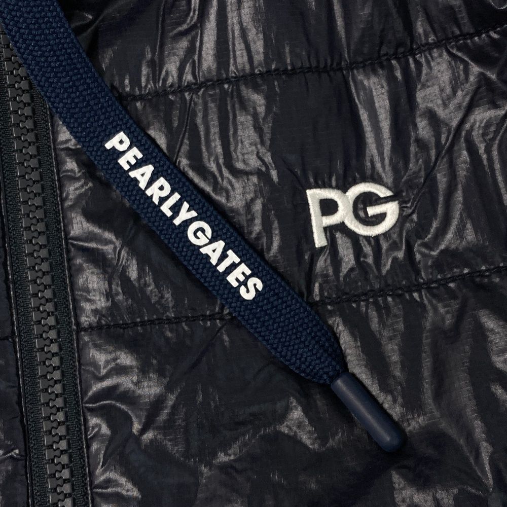 サイズ：0 PEARLY GATES パーリーゲイツ 中綿切替ジャケット ネイビー