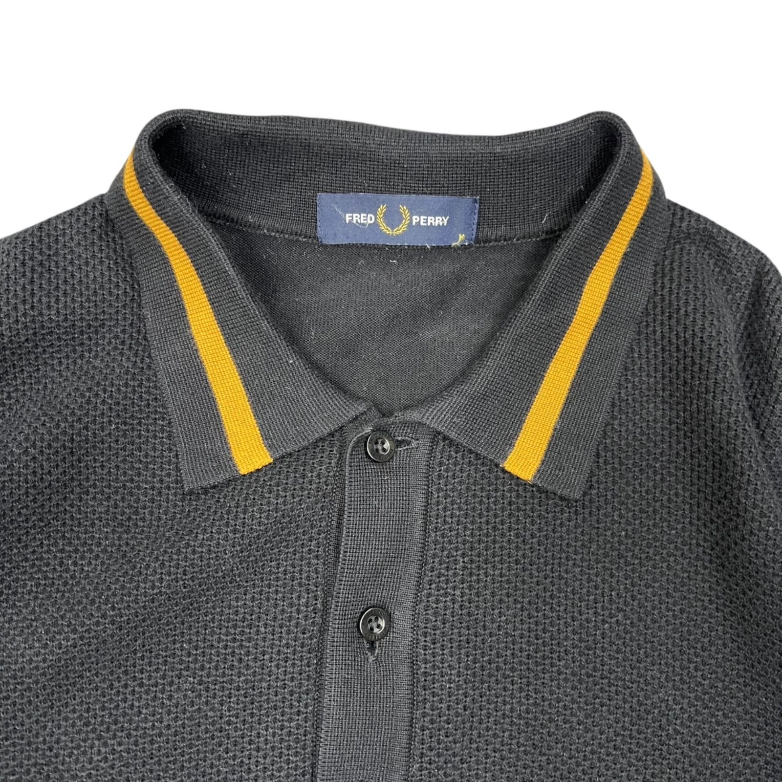 Fred Perry Textured Front Knitted Shirt フレッドペリー ニットポロ 