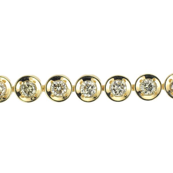 天然ダイヤモンドブレスレット　K18YG D1.00ct 18cm 天然ダイヤモンドブレスレット K18YG D1.00ct 18cm