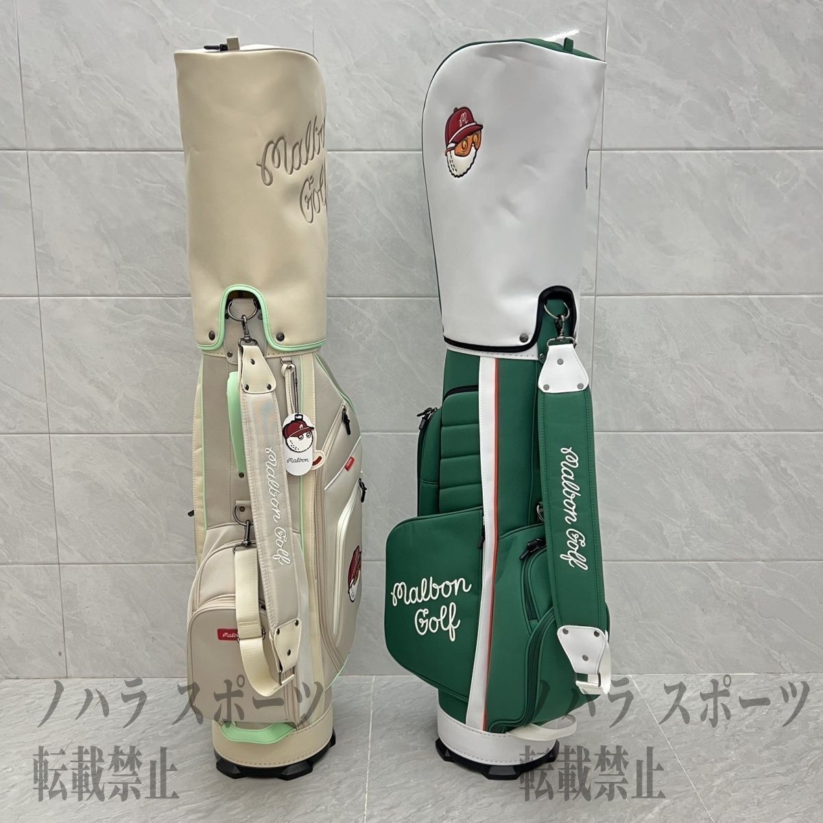 新品 マルボンゴルフ Malbon Golf ゴルフバッグ ラウンドバッグ 緑