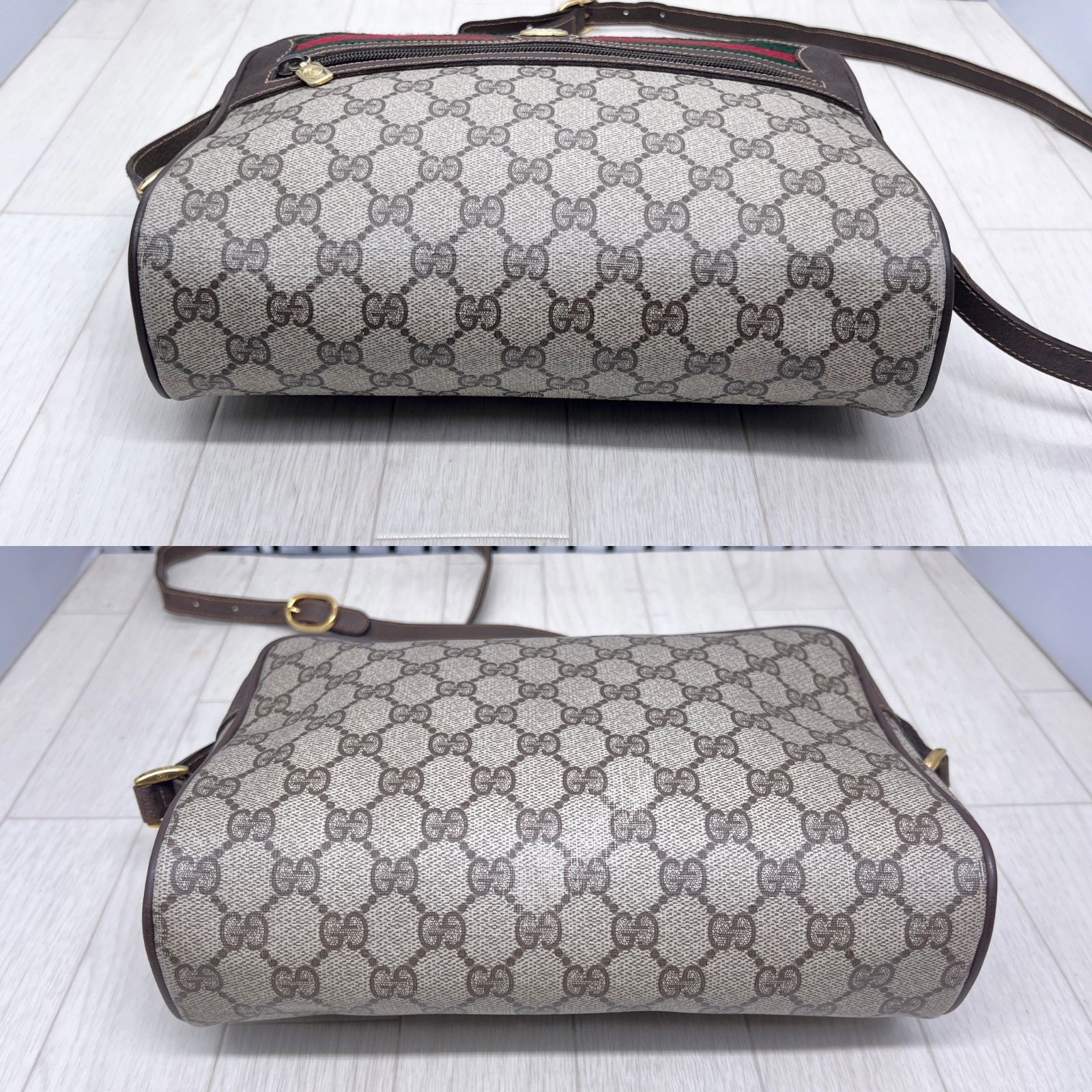 美品】GUCCI オールドグッチシェリーラインPVC斜めがけショルダー