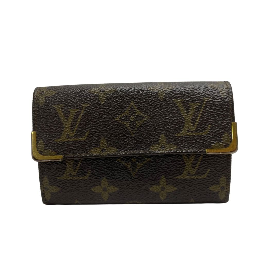 限定 ルイヴィトン モノグラム コンパクトジップ 折り財布 ブルー