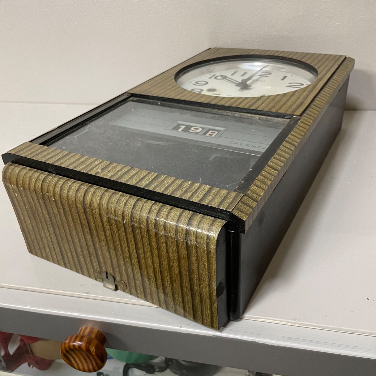 愛工舎 AIKOSHA CLOCK 30DAY 振り子時計 昭和レトロ 壁掛け 柱 愛工舎 AIKOSHA CLOCK 30DAY 振り子時計 昭和レトロ 壁掛け 柱