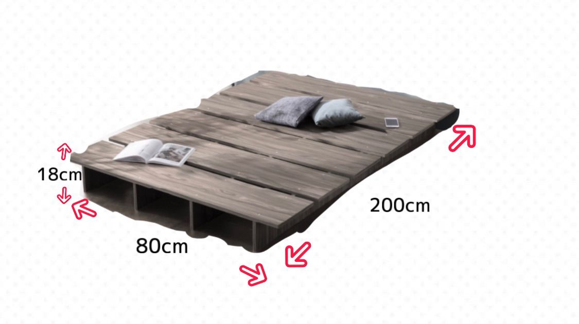 頑丈すのこ構造！天然木調ライフスタイルペット シングル（フレームのみ） 頑丈すのこ構造！ 天然木調ライフスタイルペット セミシングル