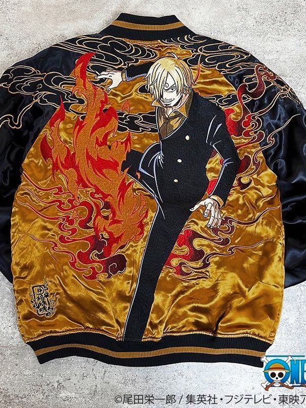 ONE PIECE ワンピース スカジャン アニメ グッズ サンジ 絡繰魂 黒足の