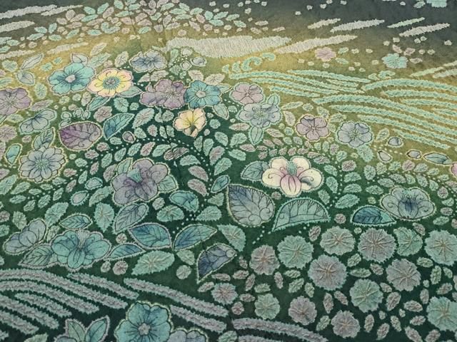 平和屋本店□極上 訪問着 辻が花 絞り 暈し染め 逸品 未使用