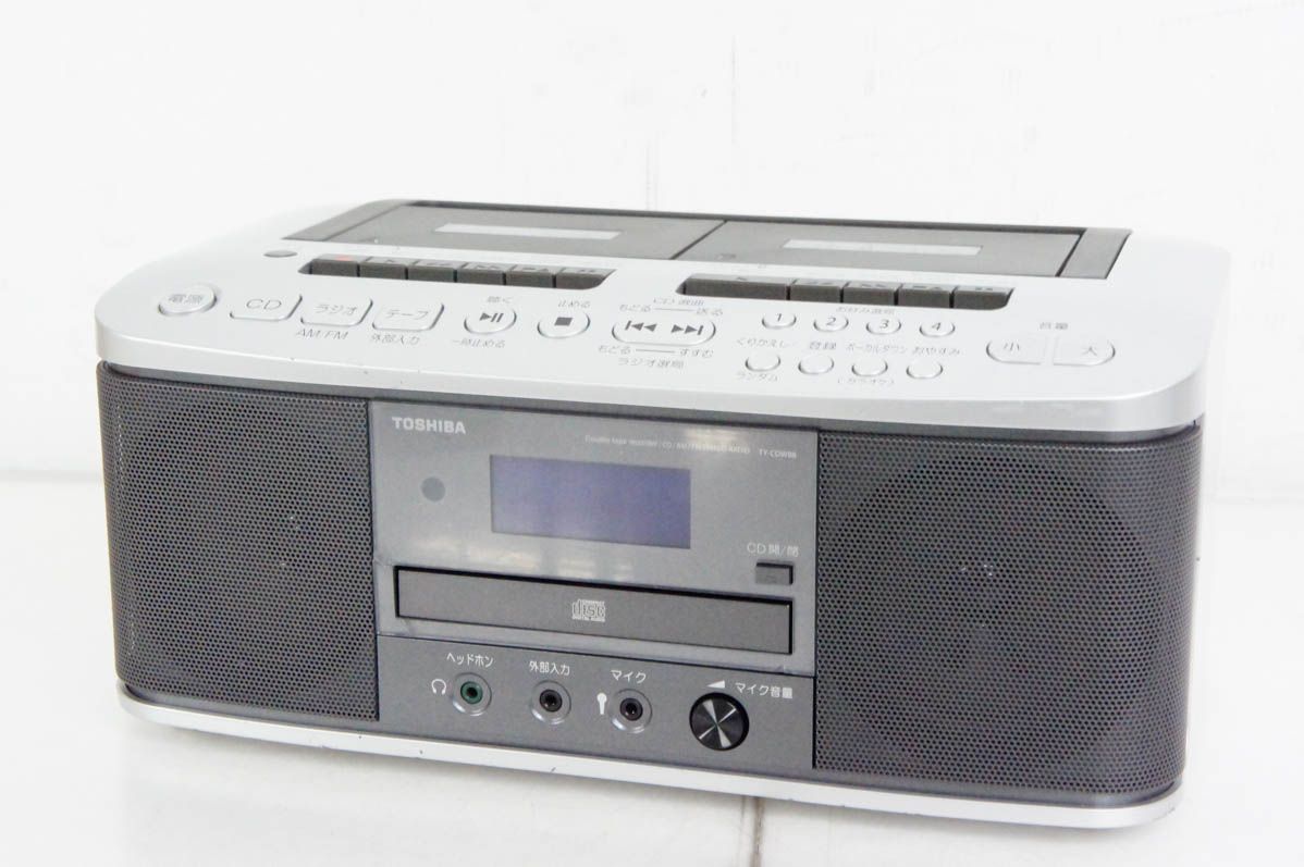 東芝 CDラジオカセットレコーダー TY-CDW88 ワイドFM対応 【公式通販】
