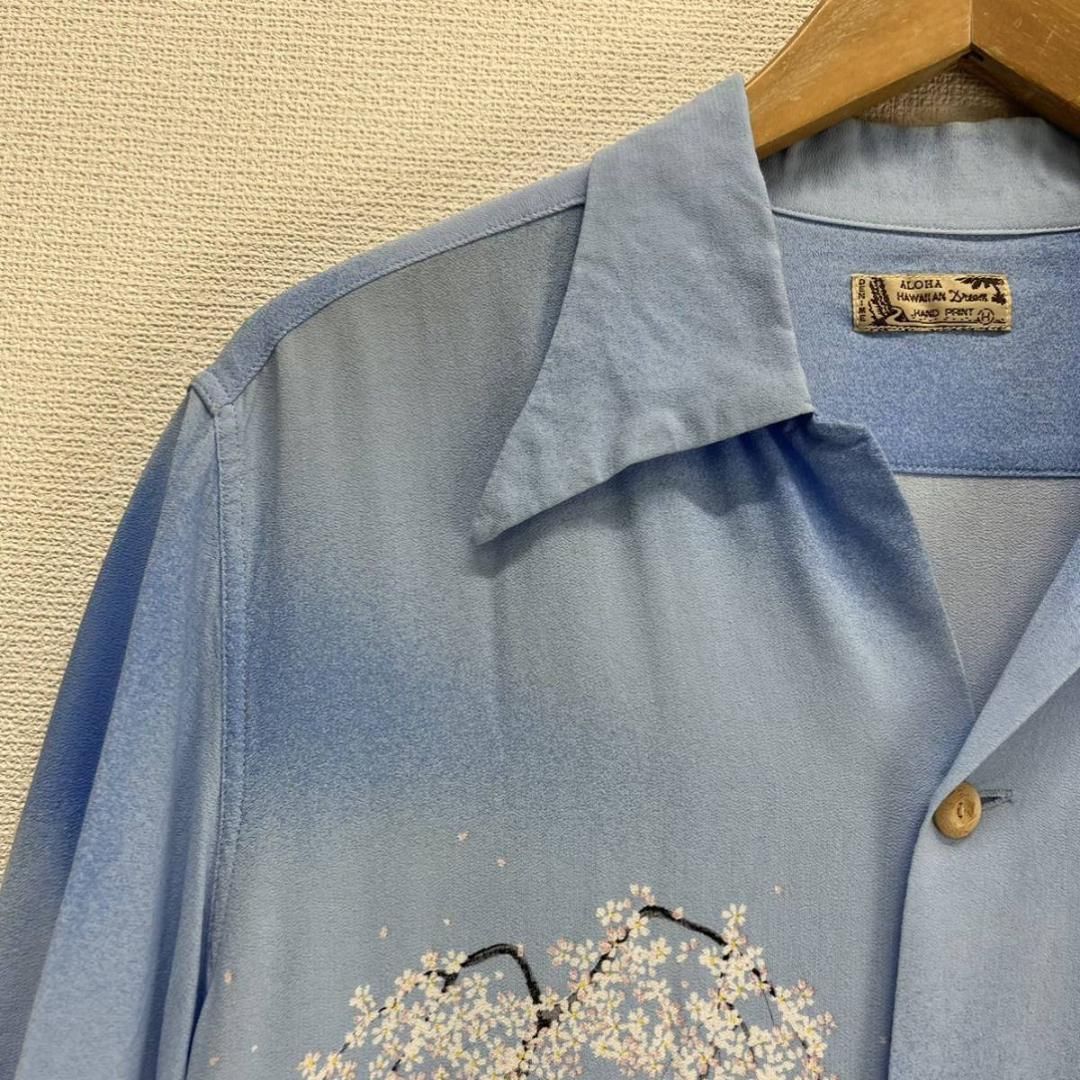 Denime ドゥニーム アロハシャツ ハワイアンシャツ 半袖 レーヨン M