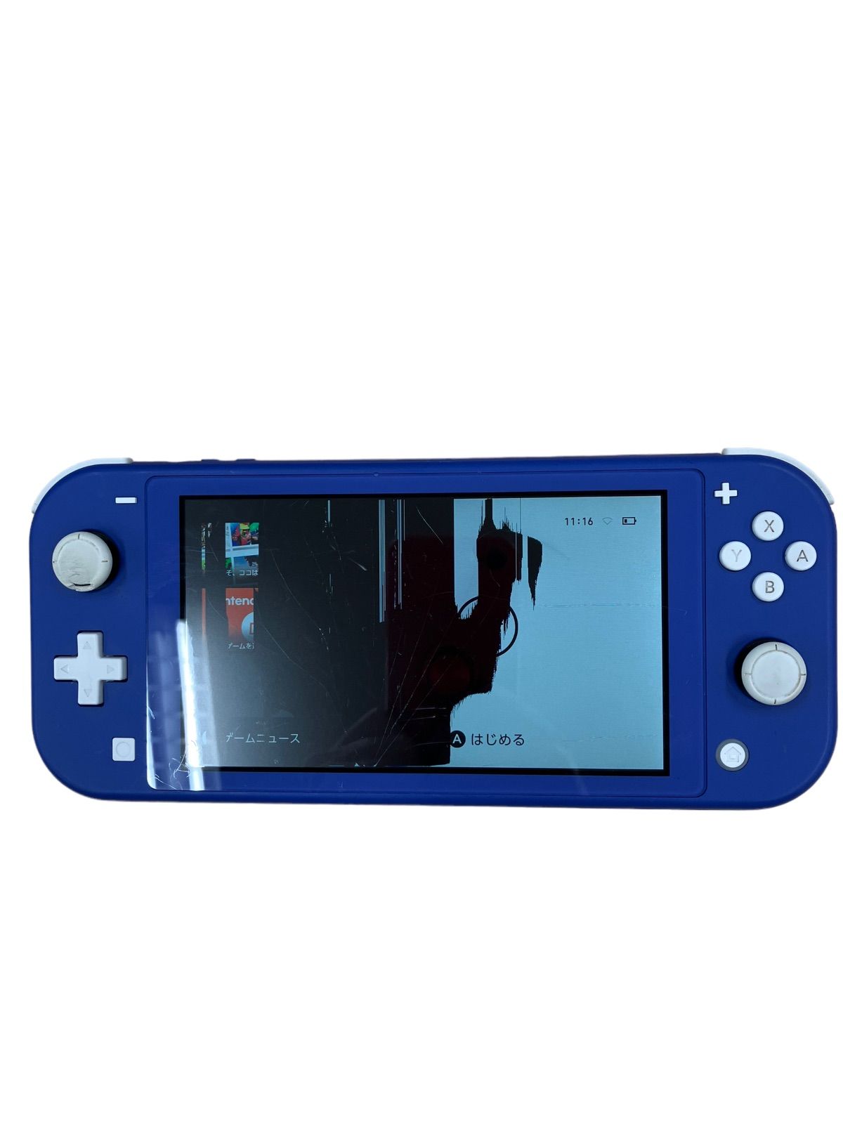 Nintendo スイッチ本体　2021年制　ゲームプレイ可　液晶割れあり Nintendo Switch】液晶破損により画面上にカラフルな線が入って