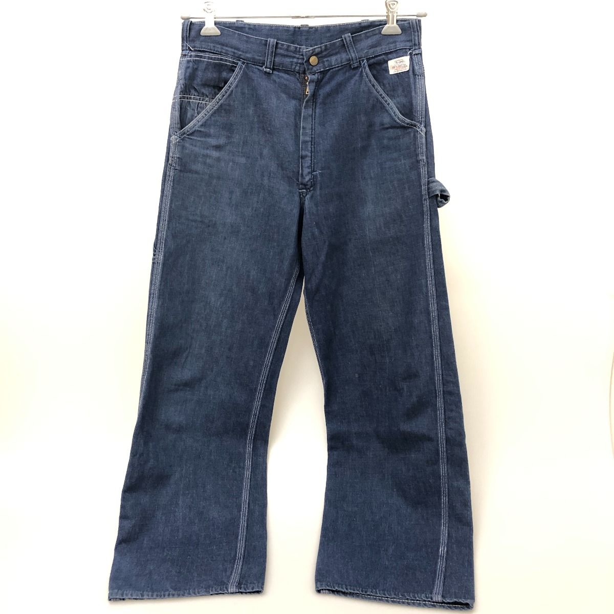 □□60s Sears パンツ ペインターパンツ WALDESジッパー 古着 インディゴ
