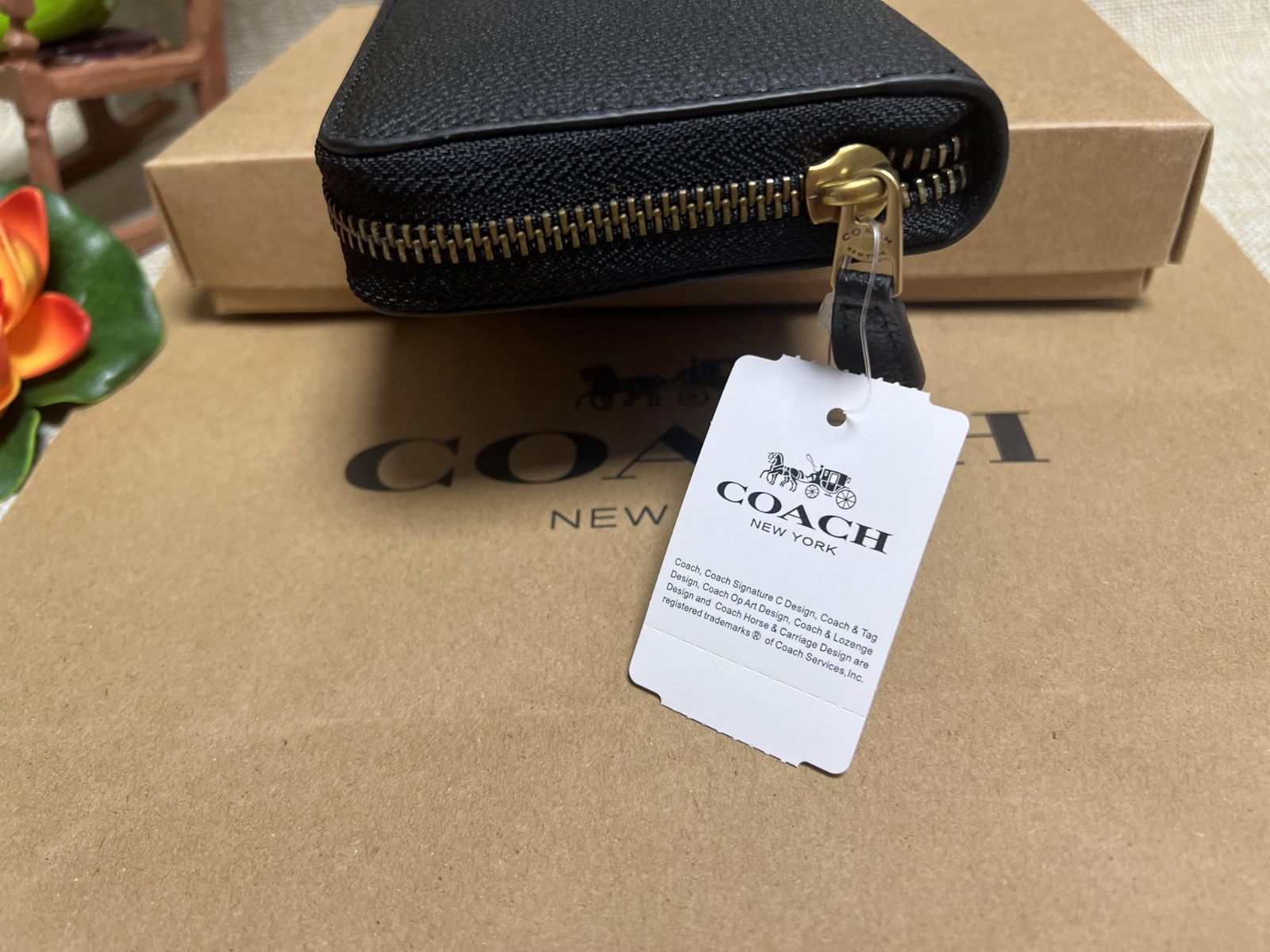 COACH コーチ 財布 長財布 ペブルド レザー ロゴ アコーディオン