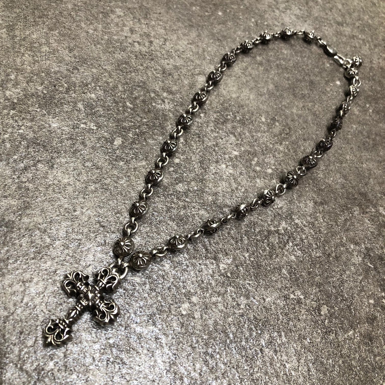 国内正規 CHROME HEARTS CRSBL CHN CHN FILIG CROSS-XSM フィリグリークロス クロスボールチェーン ネックレス  クロムハーツ 73837A1 - メルカリ