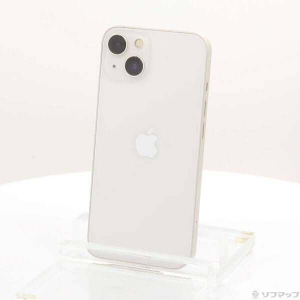 中古品〕 iPhone13 128GB スターライト MLND3J／A SIMフリー【258